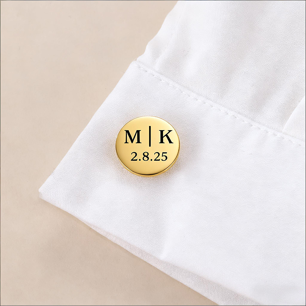 Custom Date Cufflinks Stainles - Men'S Grooming Gifts reseña y precio