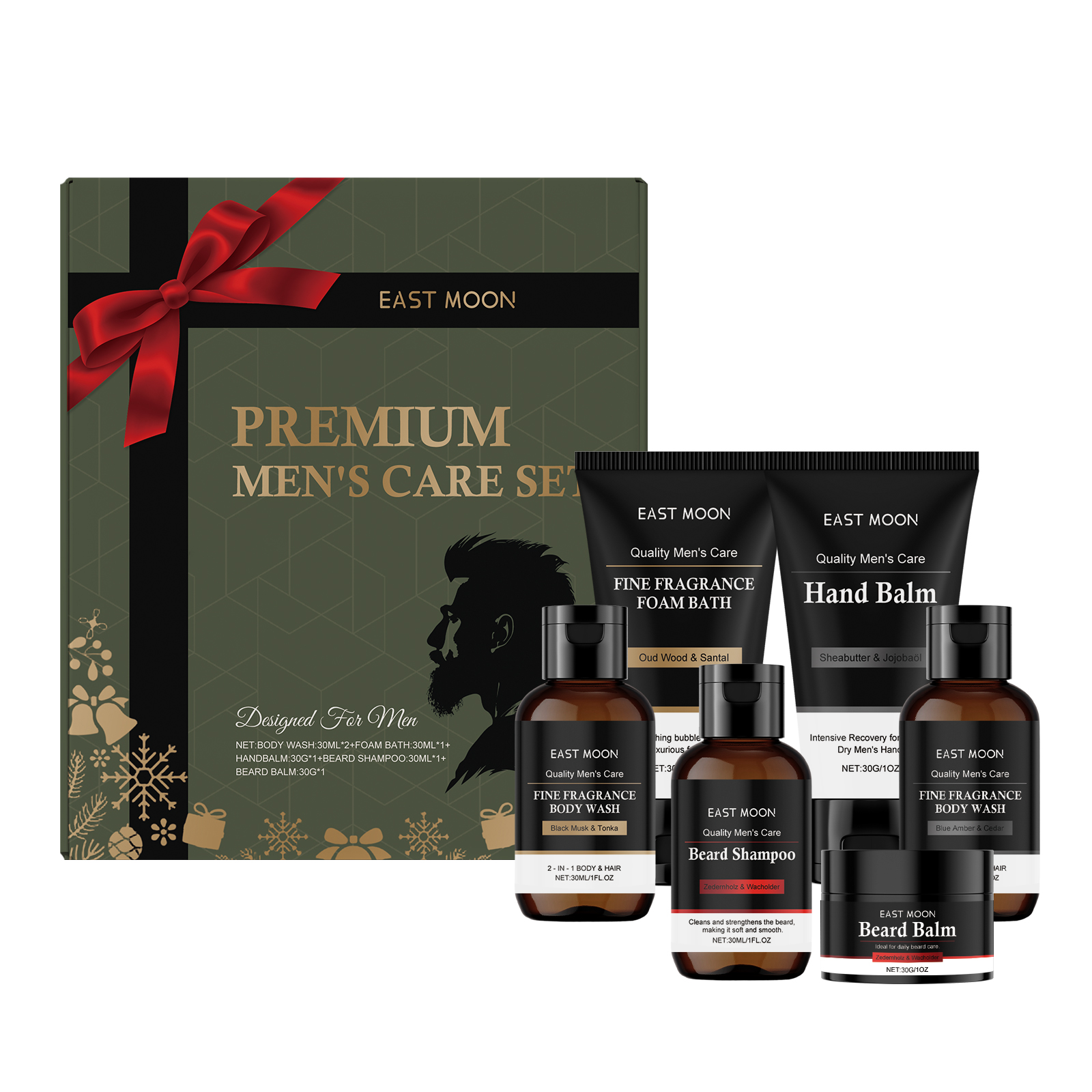 Men's Personal Care Set Beard  - Face Wash Mens reseña y precio