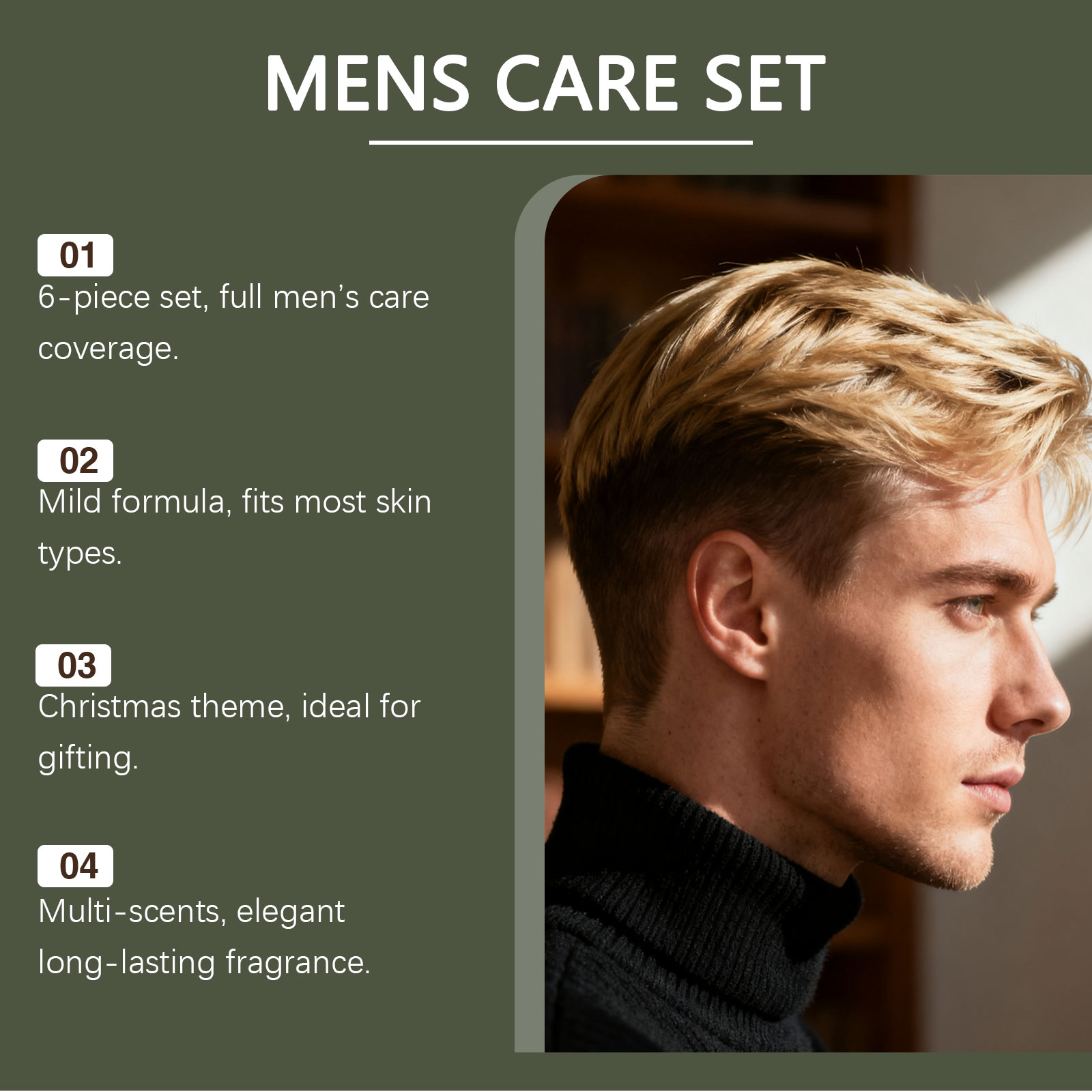 Men's Personal Care Set Beard  - Face Wash Mens reseña y precio