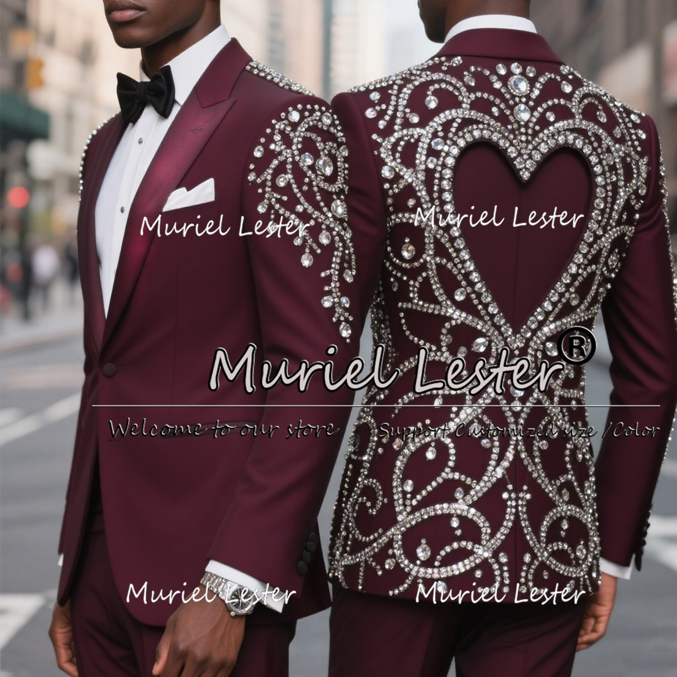 Luxury Beaded Stones Tuxedos S - Mens Grooming Kit Luxury reseña y precio