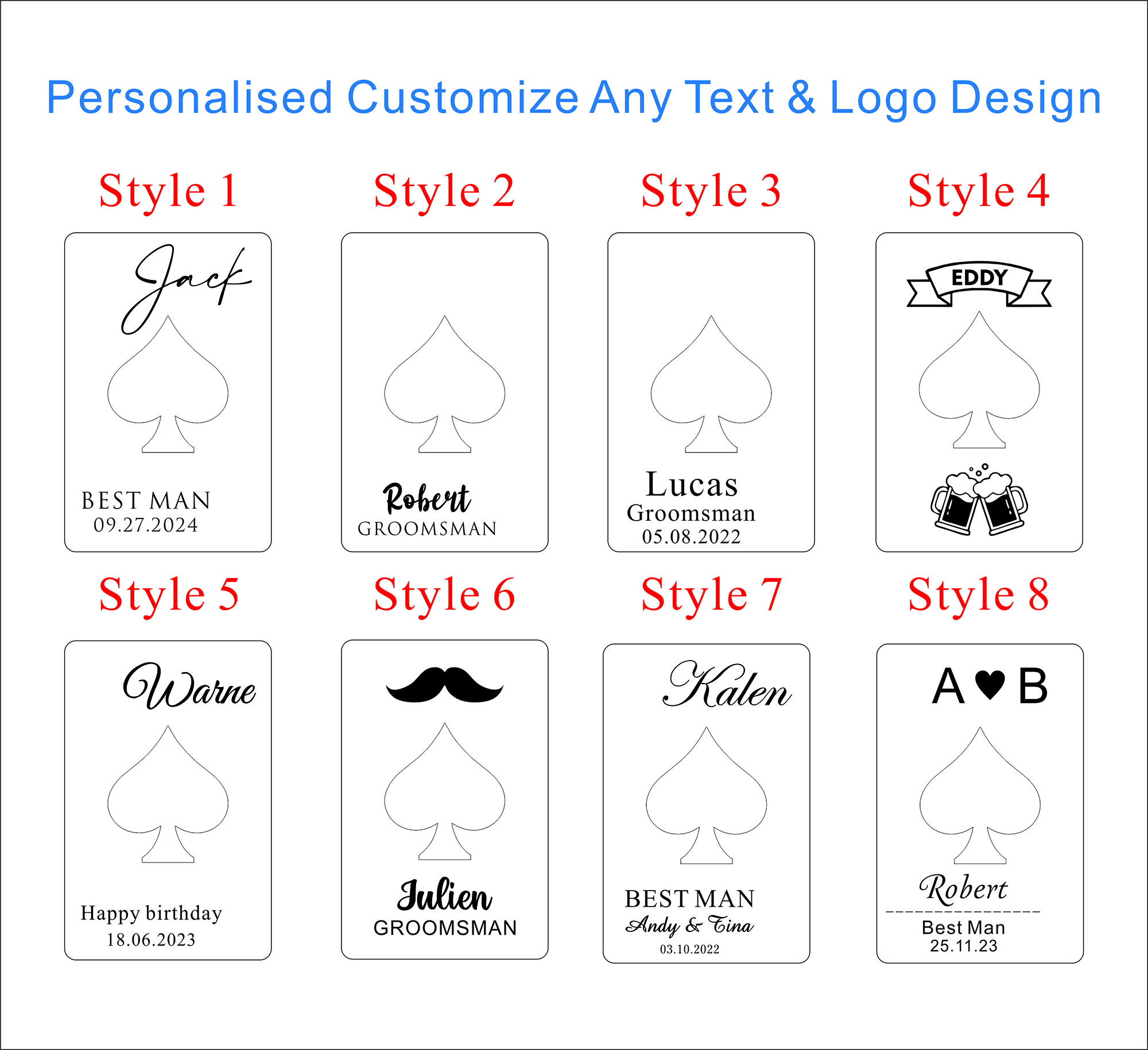 Personalized Ace Of Spades Bot - Men'S Grooming Gifts reseña y precio