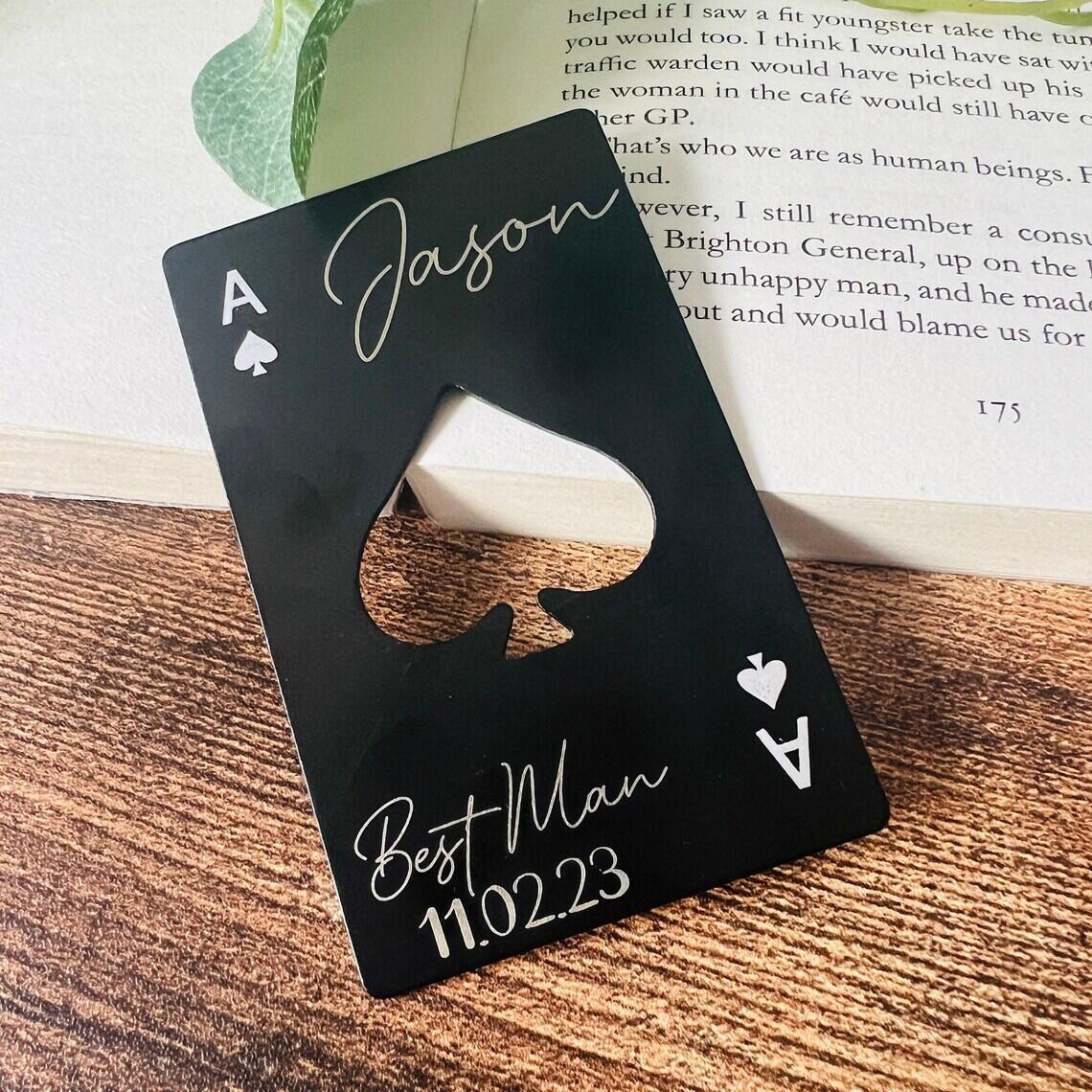 Personalized Ace Of Spades Bot - Men'S Grooming Gifts reseña y precio