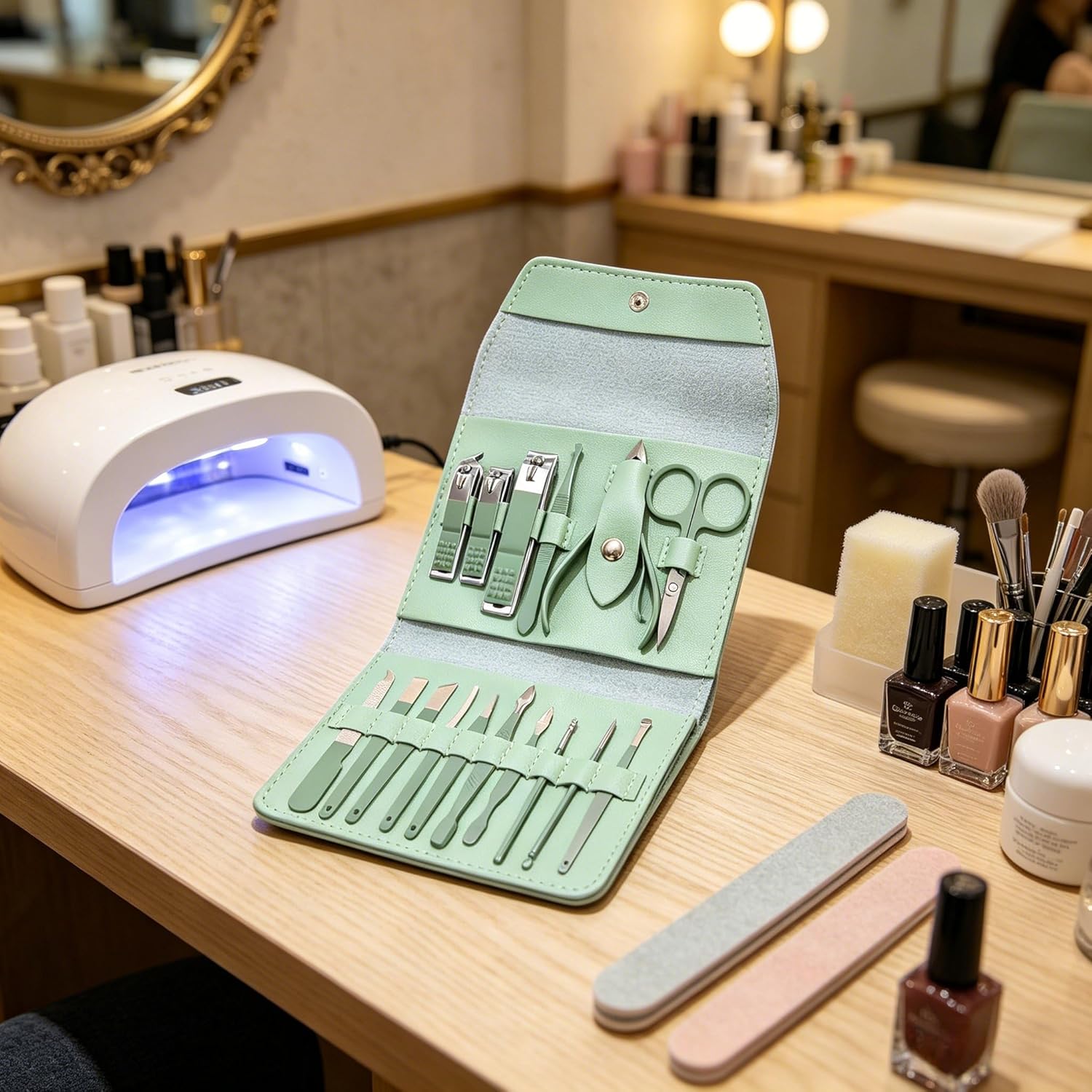 Manicure Set Nail Clippers set - Mens Grooming Kit Luxury reseña y precio