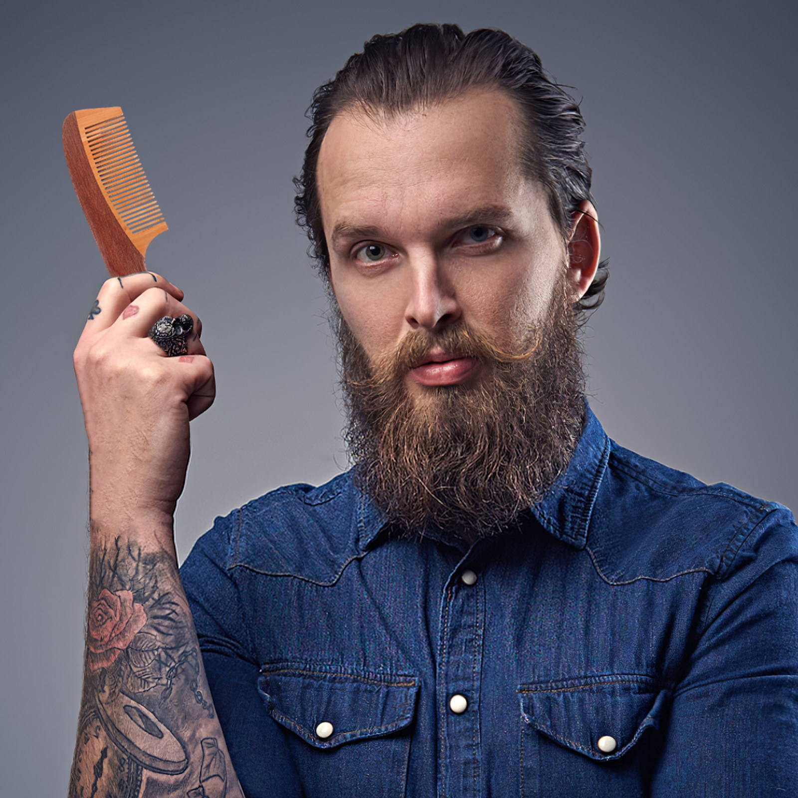 Portable Beard Comb for Men Na - Men'S Grooming Daily reseña y precio
