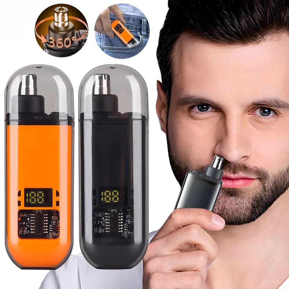 Rechargeable Nose Hair Trimmer - Men'S Grooming Facial reseña y precio