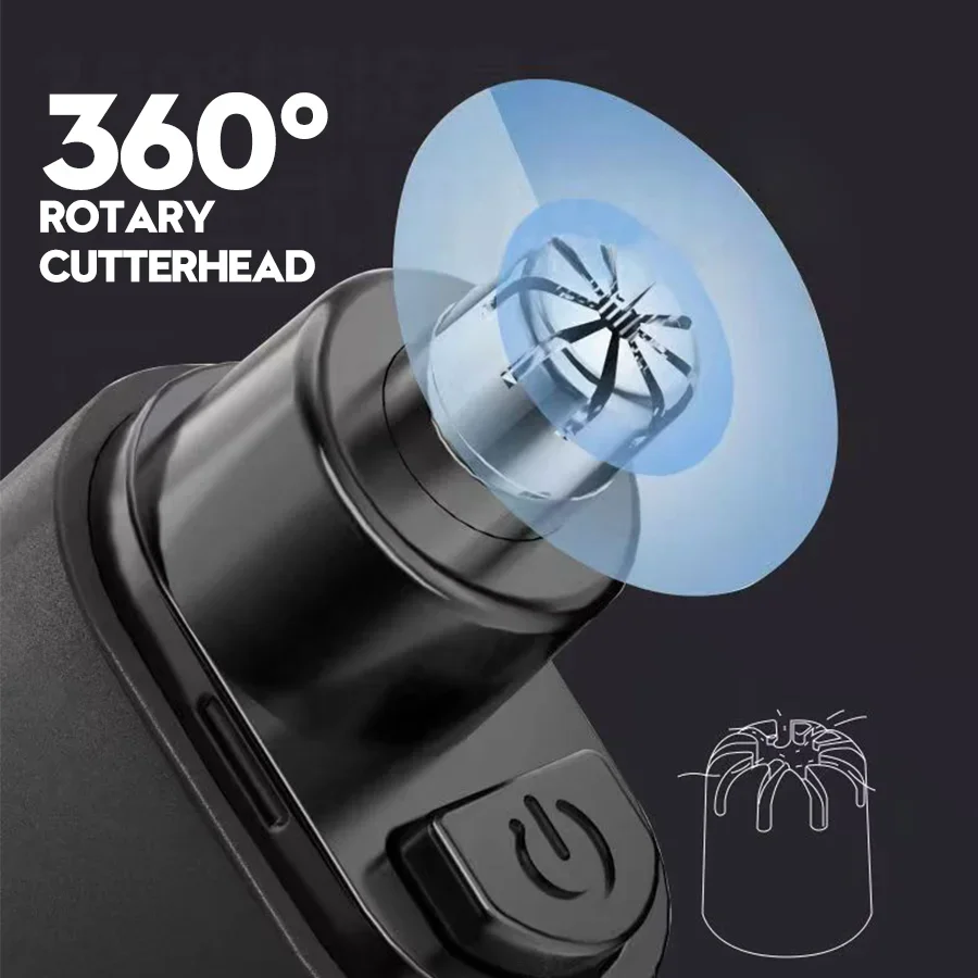Rechargeable Nose Hair Trimmer - Men'S Grooming Facial reseña y precio
