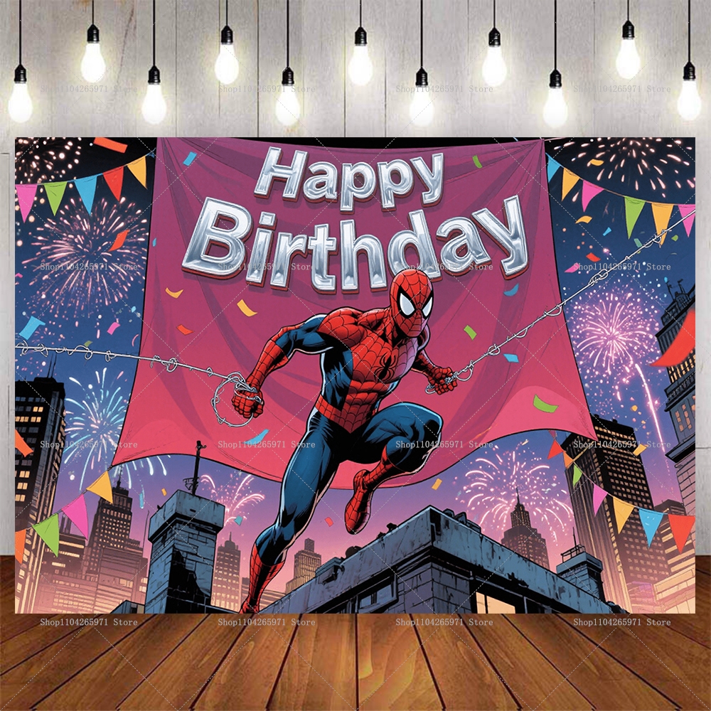 Cool Spider-Man Birthday Backd - Men'S Grooming For Engagement reseña y precio