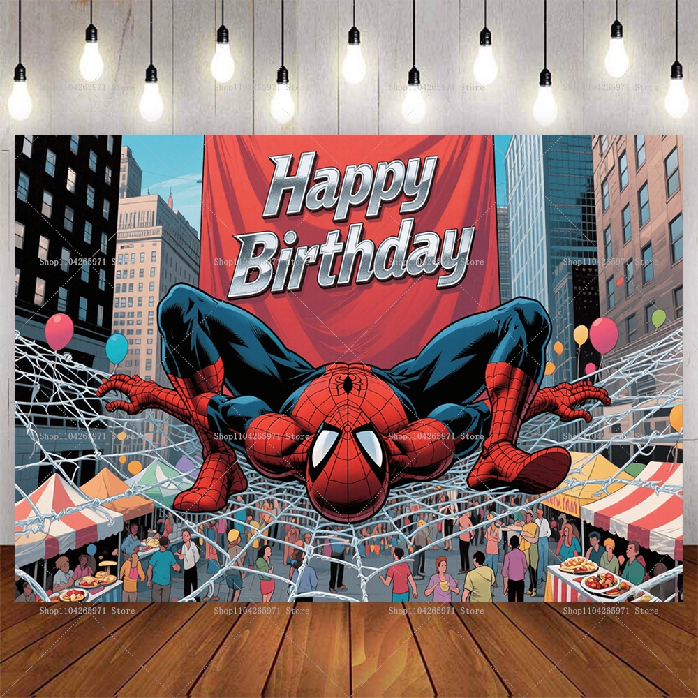 Cool Spider-Man Birthday Backd - Men'S Grooming For Engagement reseña y precio