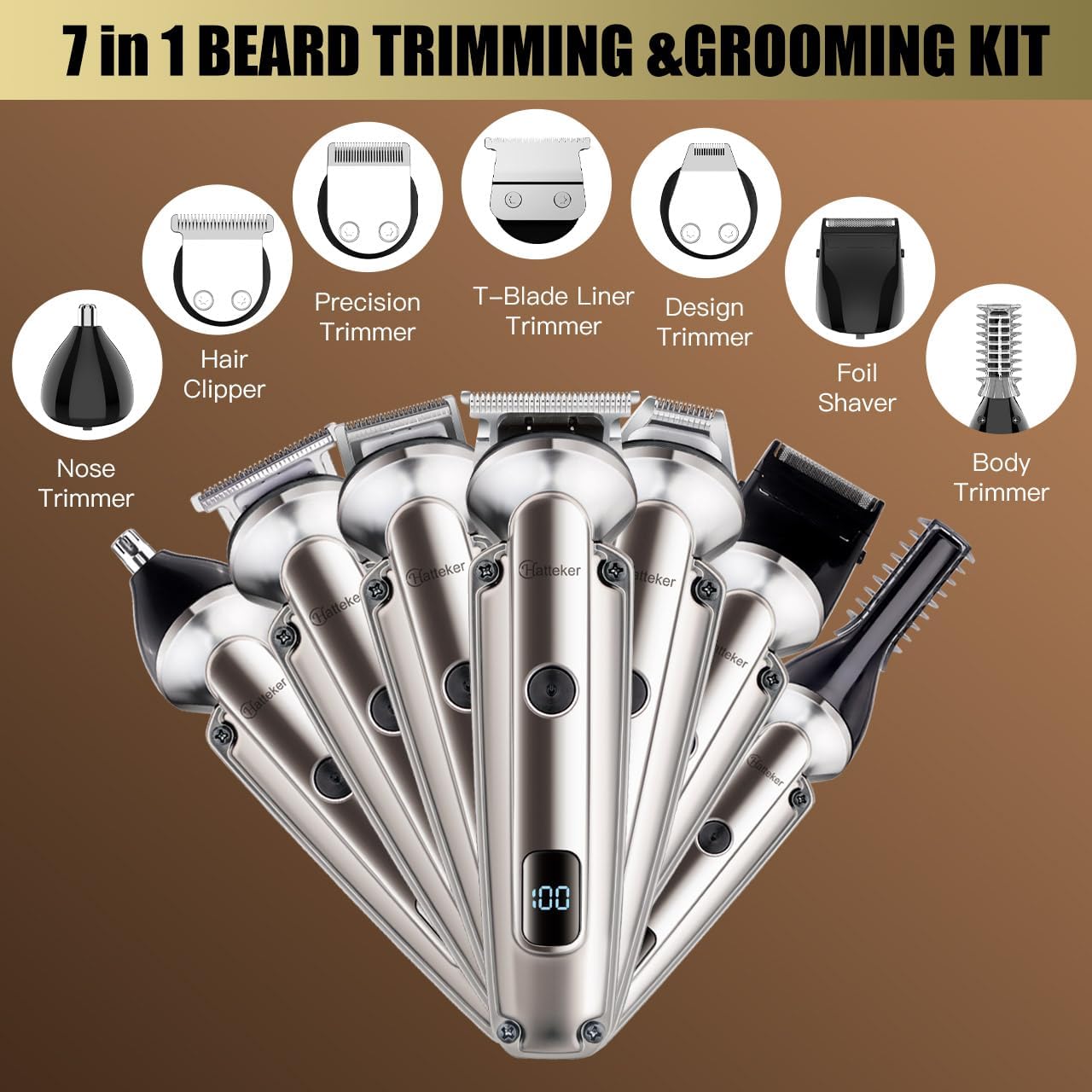 Waterproof Beard Trimmer for M - Men Grooming Full Body reseña y precio