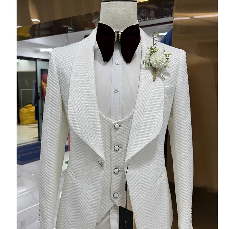 Men's Suits 3 Pieces Cotton He - Men'S Grooming For Engagement reseña y precio