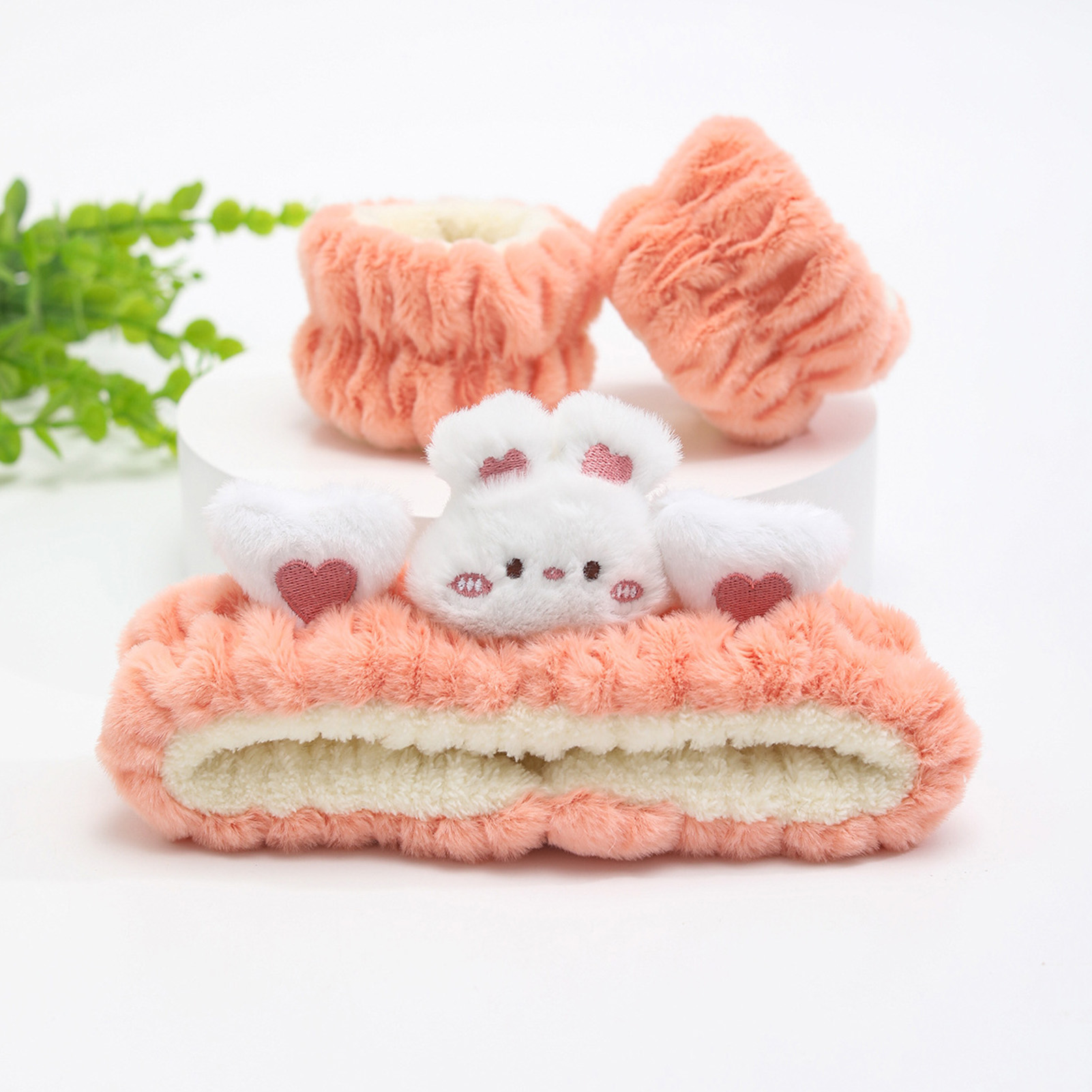 Plush Bear Decor Headband Wris - Face Wash Mens reseña y precio