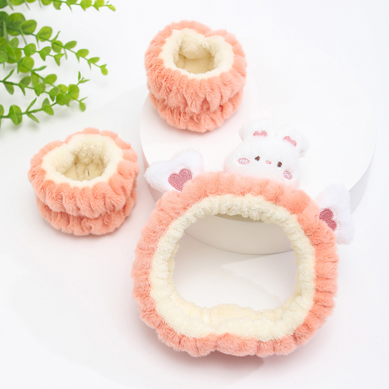 Plush Bear Decor Headband Wris - Face Wash Mens reseña y precio