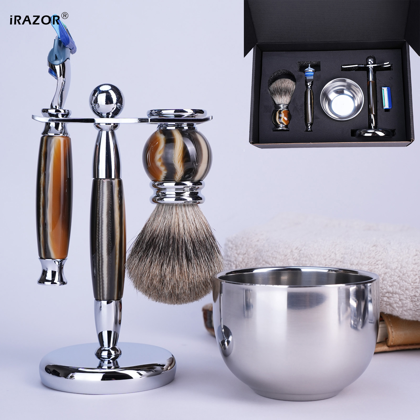 iRAZOR Luxury 5-Blade F5 Fusio - Mens Grooming Kit Luxury reseña y precio